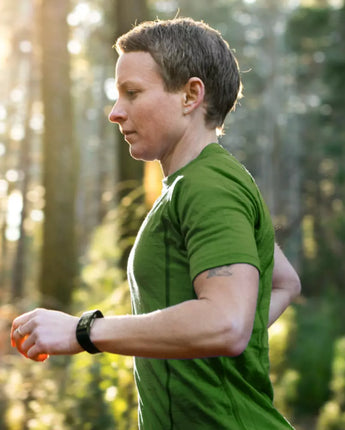 Women's Tasmanian Merino Perform T-Shirt Moss Green - Final Sale - Bluey Merino Tasmania