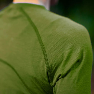 Women's Tasmanian Merino Perform T-Shirt Moss Green - Final Sale - Bluey Merino Tasmania