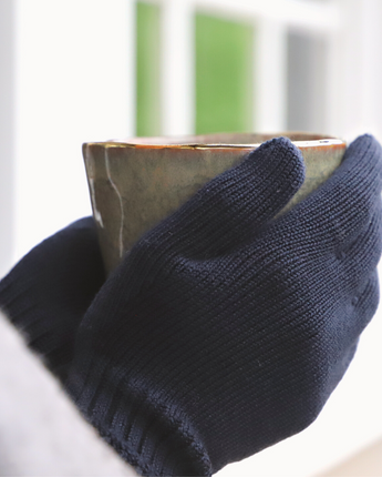 Unisex Tasmanian Merino Weekender Gloves - Bluey Merino